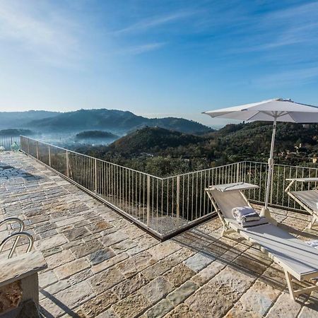 Charming Farmhouse In The Hills, Private Pool, Sea View, Dream Panorama 카마이오레 외부 사진
