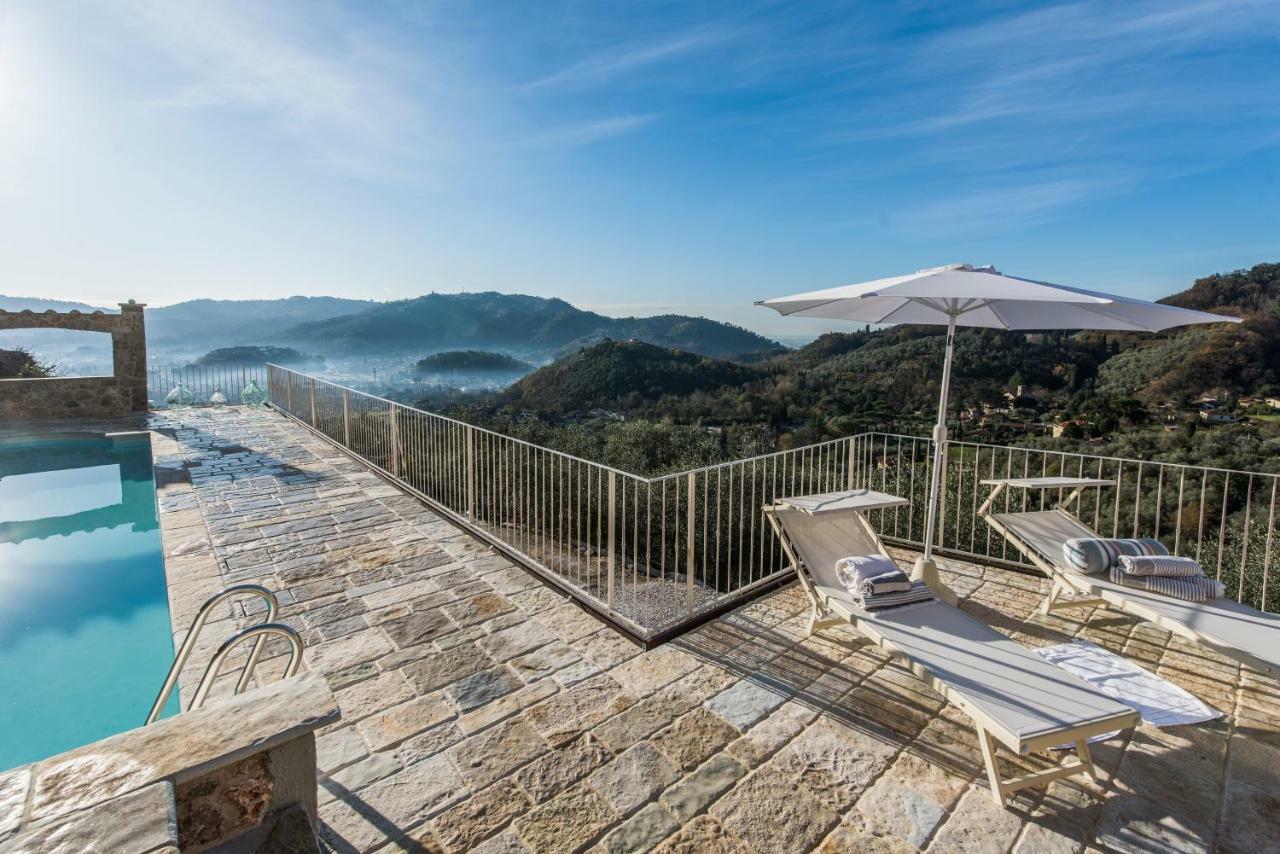 Charming Farmhouse In The Hills, Private Pool, Sea View, Dream Panorama 카마이오레 외부 사진