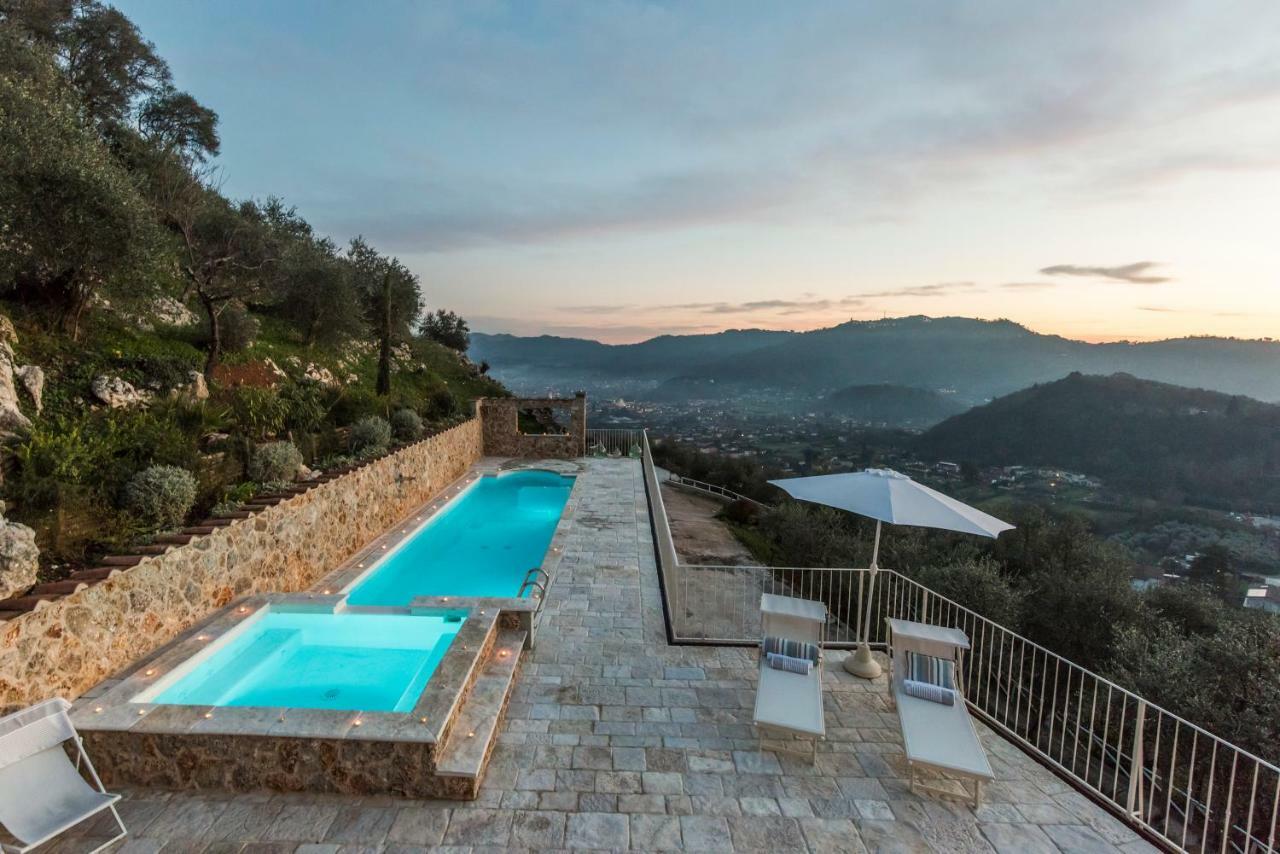 Charming Farmhouse In The Hills, Private Pool, Sea View, Dream Panorama 카마이오레 외부 사진