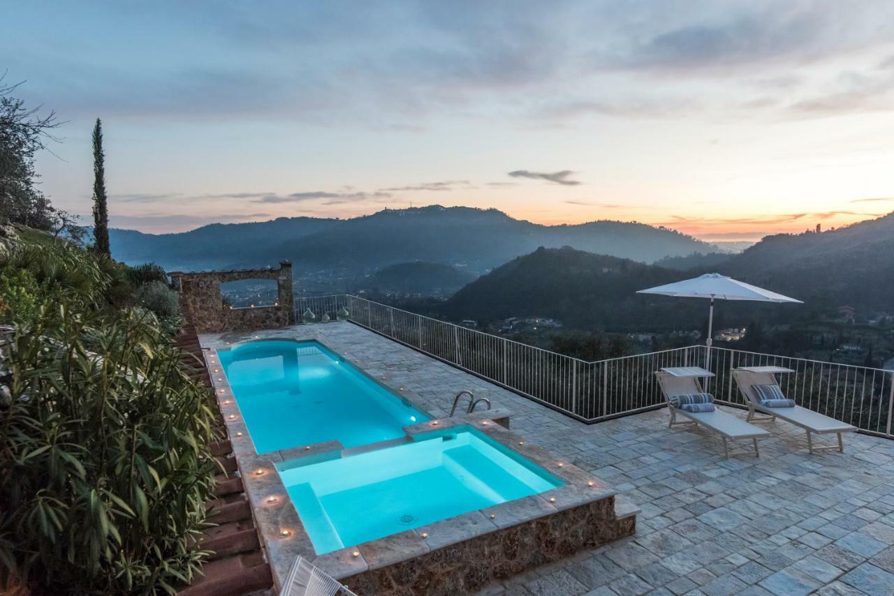 Charming Farmhouse In The Hills, Private Pool, Sea View, Dream Panorama 카마이오레 외부 사진
