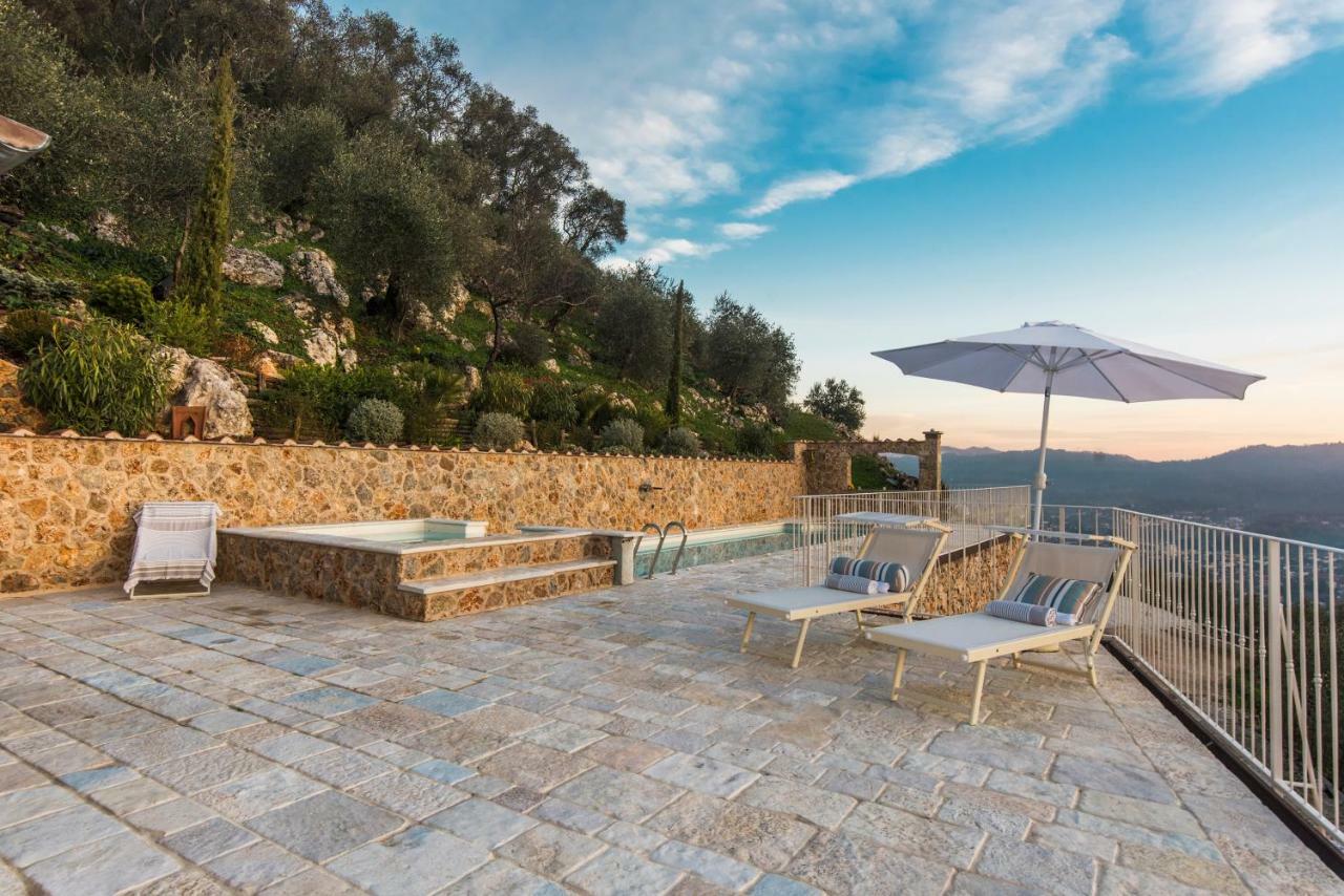 Charming Farmhouse In The Hills, Private Pool, Sea View, Dream Panorama 카마이오레 외부 사진