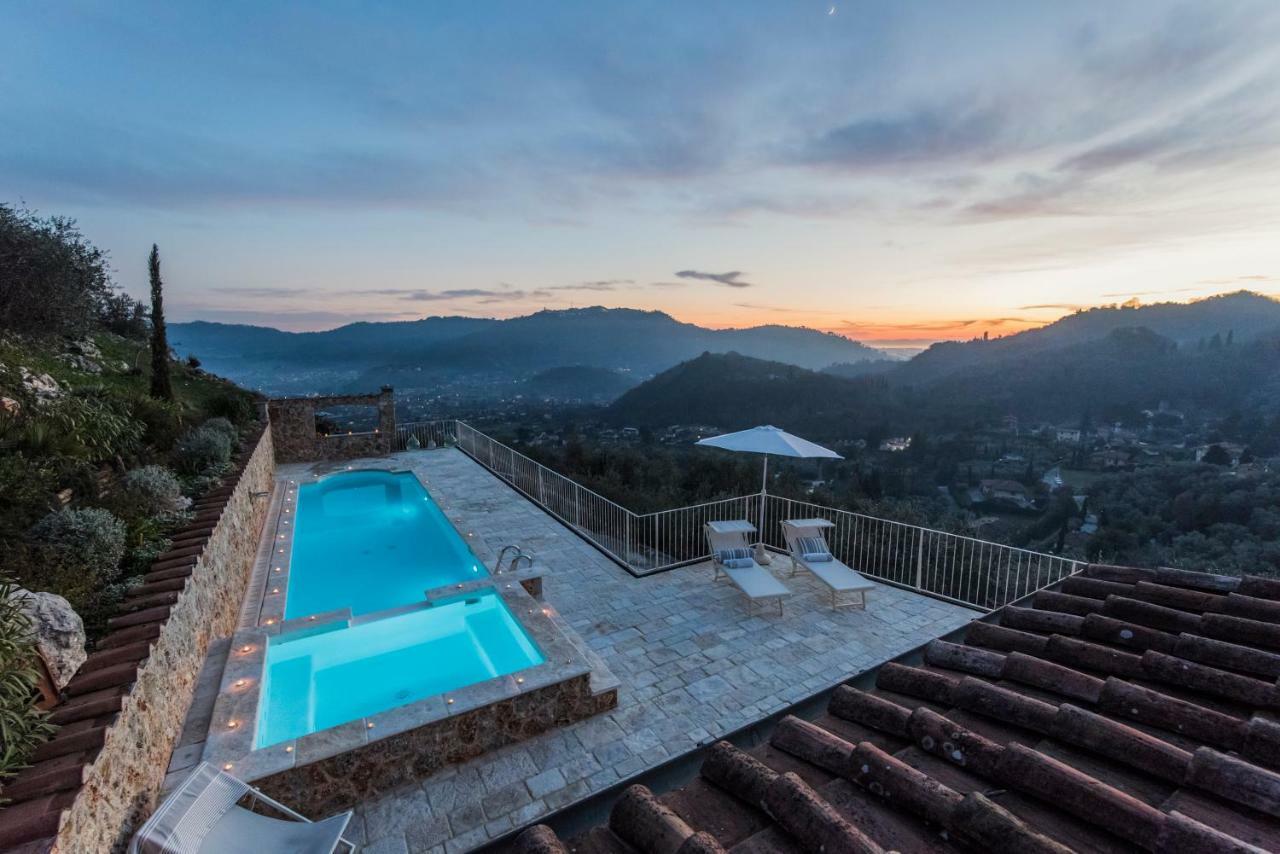 Charming Farmhouse In The Hills, Private Pool, Sea View, Dream Panorama 카마이오레 외부 사진