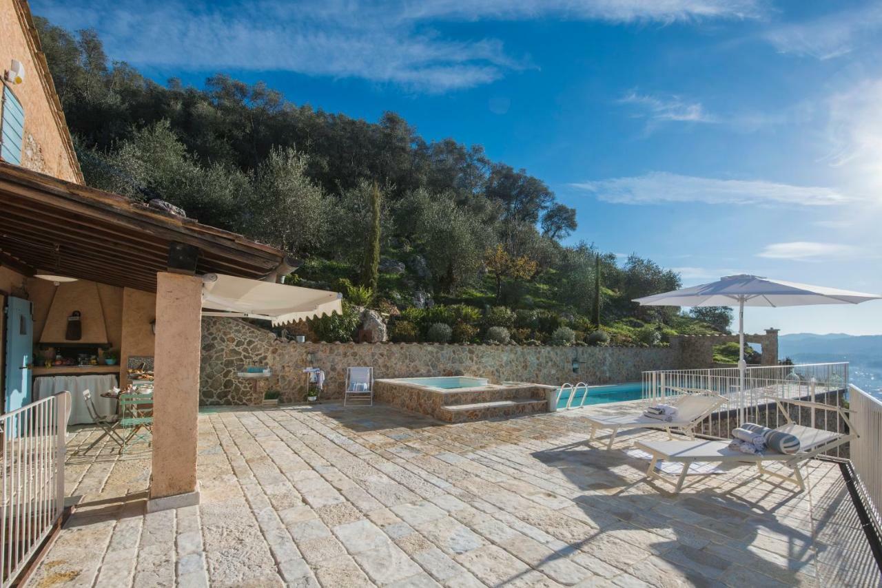 Charming Farmhouse In The Hills, Private Pool, Sea View, Dream Panorama 카마이오레 외부 사진