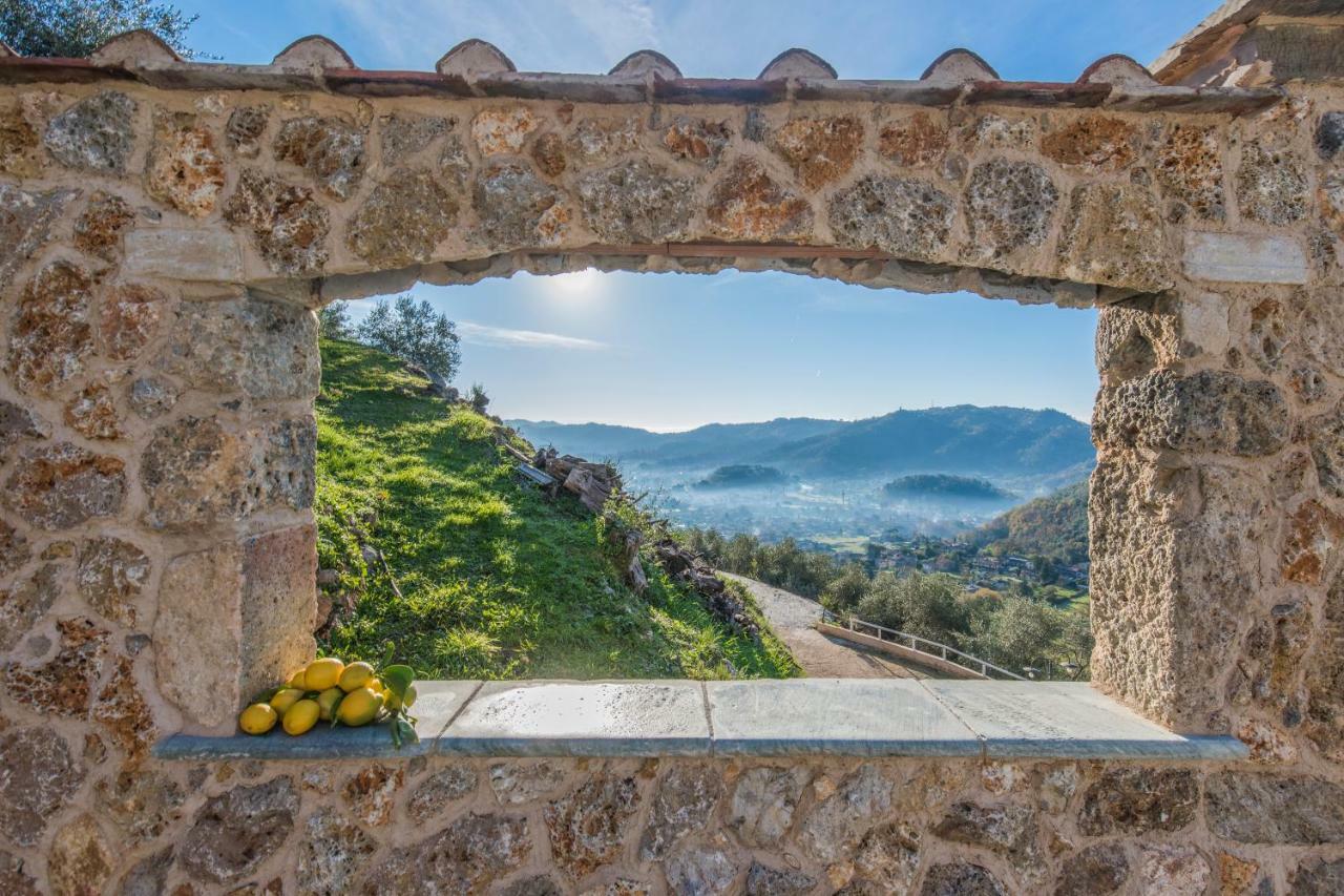 Charming Farmhouse In The Hills, Private Pool, Sea View, Dream Panorama 카마이오레 외부 사진