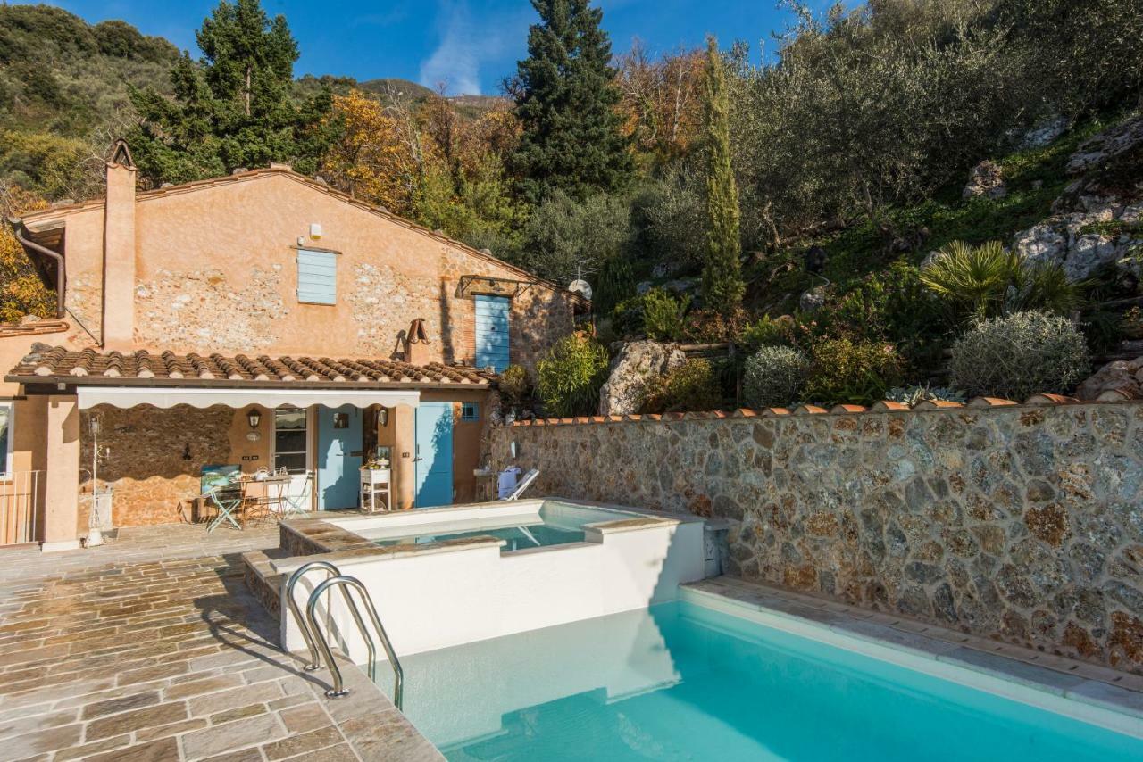 Charming Farmhouse In The Hills, Private Pool, Sea View, Dream Panorama 카마이오레 외부 사진