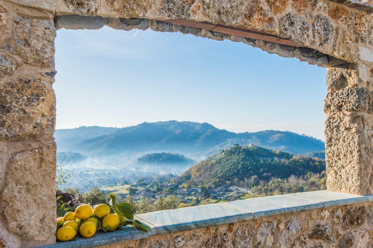 Charming Farmhouse In The Hills, Private Pool, Sea View, Dream Panorama 카마이오레 외부 사진